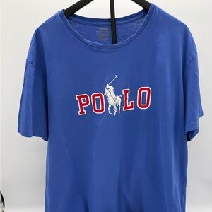 Polo Ralph Lauren Big Logo Graphic T Shirt Mens XXL Blue